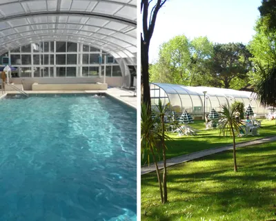 Fachada del hotel Parque Bonito en Villa Gesell